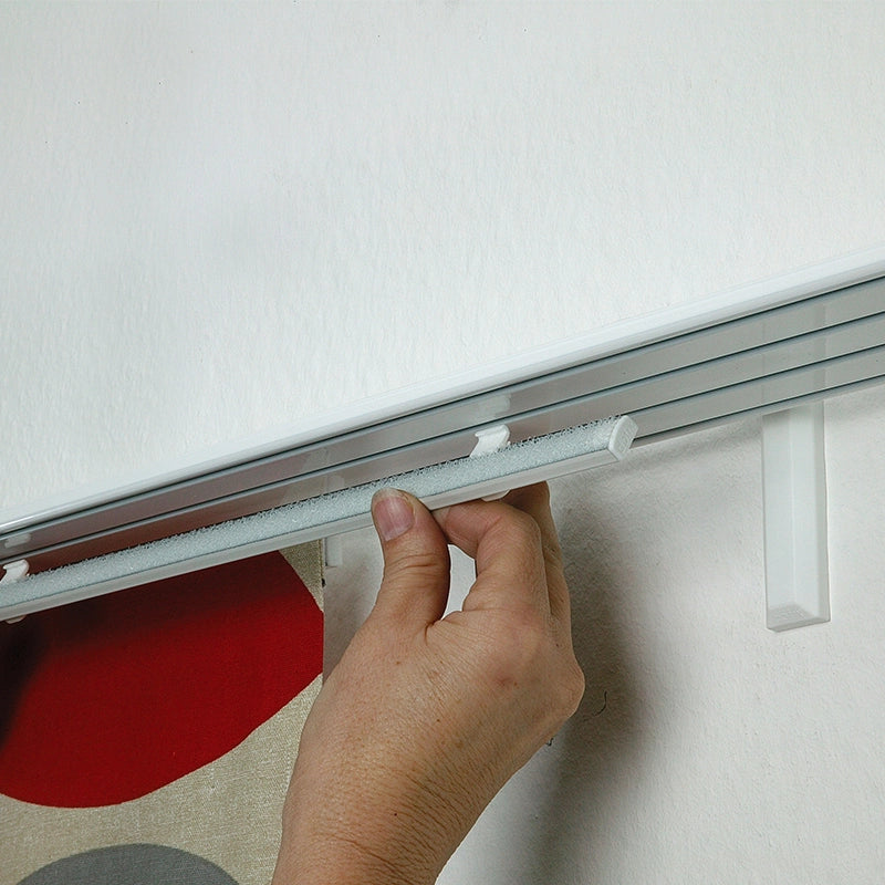 Döfix Paneelwagen Set für Flächenvorhangschienen - inkl. Beschwerungsprofil (Inhalt: 4 Stück)