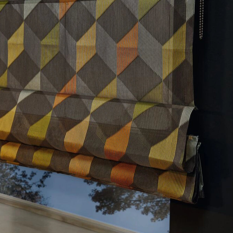 Diamond – transparentes Design Faltrollo nach Maß mit filigranem Scherli Grafik Muster