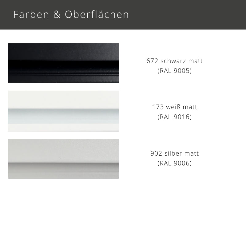 MHZ 01-2384 – schmale 2-läufige Aluminium Gardinenschiene flach zur Deckenmontage