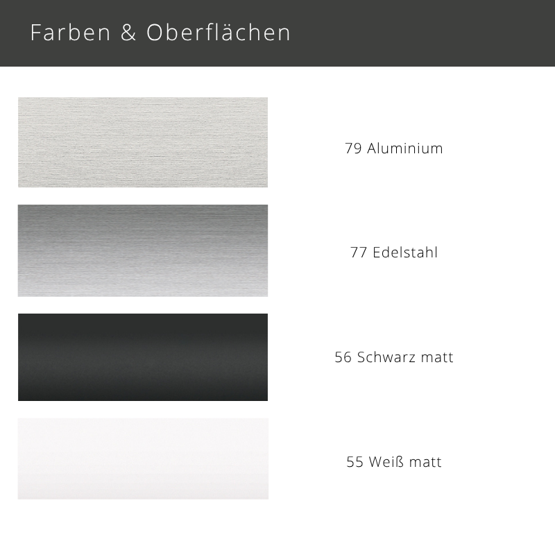 Interstil Compact 3 – 1-/2-läufige quadratische Innenlauf-Gardinenschiene zur Wandmontage