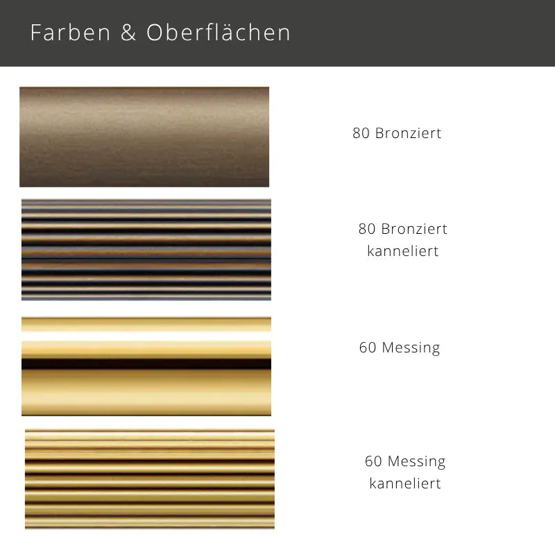 Interstil Prestige – extravagante Vorhangstange Ø 35 mm im Barock-Stil Wandmontage