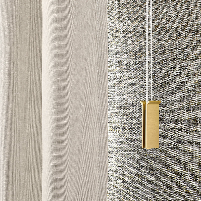 Interstil Sphäre Schnurzug – 1-läufige Innenlauf-Gardinenschiene zur Deckenmontage