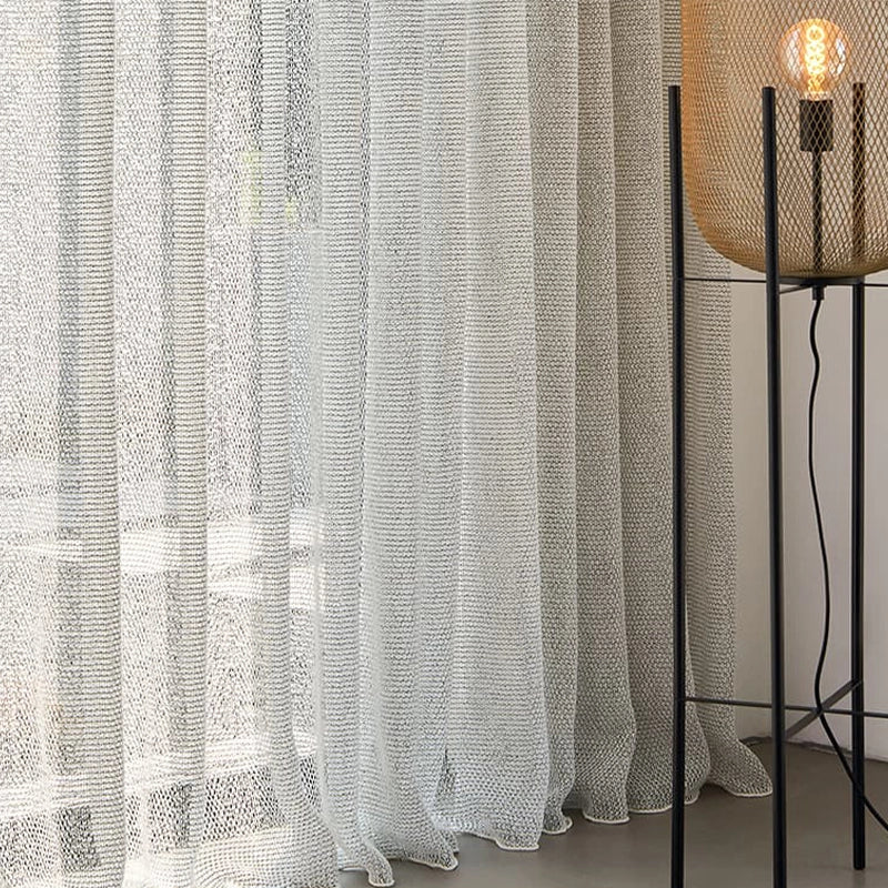 Malaika – moderne halbtransparente Gardine nach Maß mit feiner Webstruktur Gittergewebe in 7 Farben